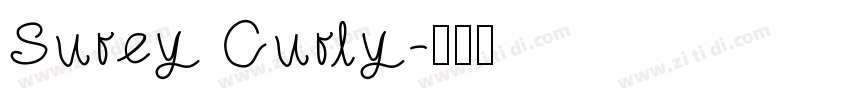 Surey Curly字体转换